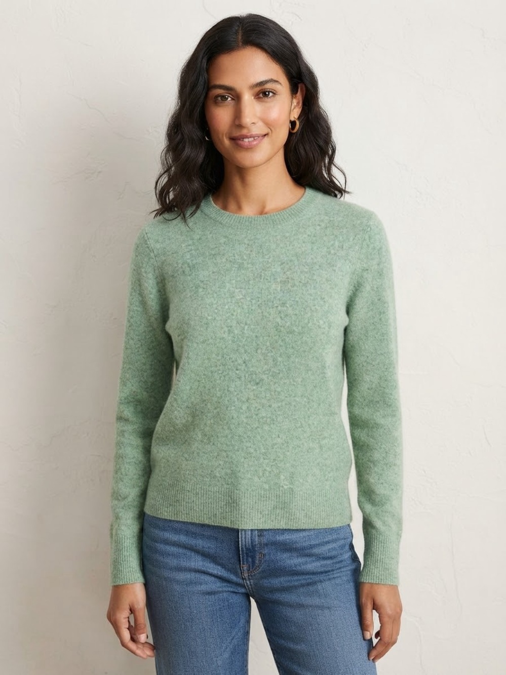 J. Crew Women's Crewneck Sweater in Sage Green